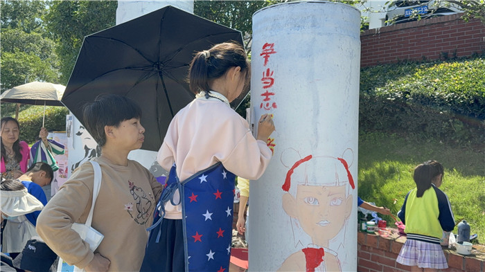 当阳：漫画当阳情 童心传信义